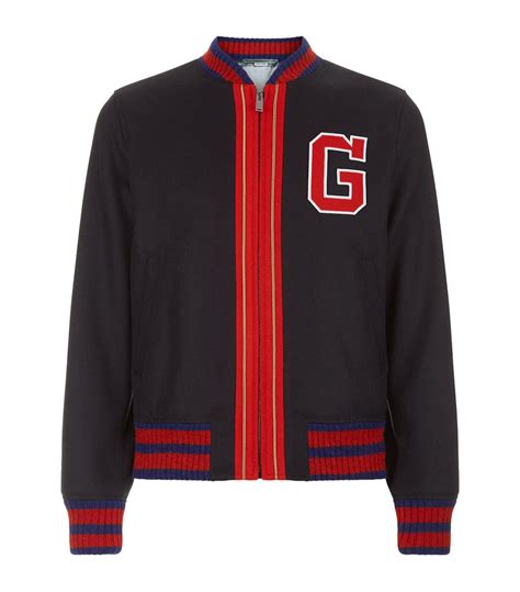 men's gucci varsity jacket|Gucci varsity jacket price.